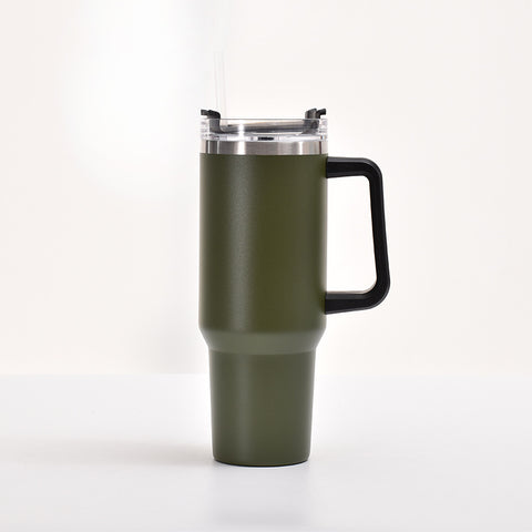 Stainless Steel Thermos Cup Fashion Simple Handle Large ice and coffee cup 40oz